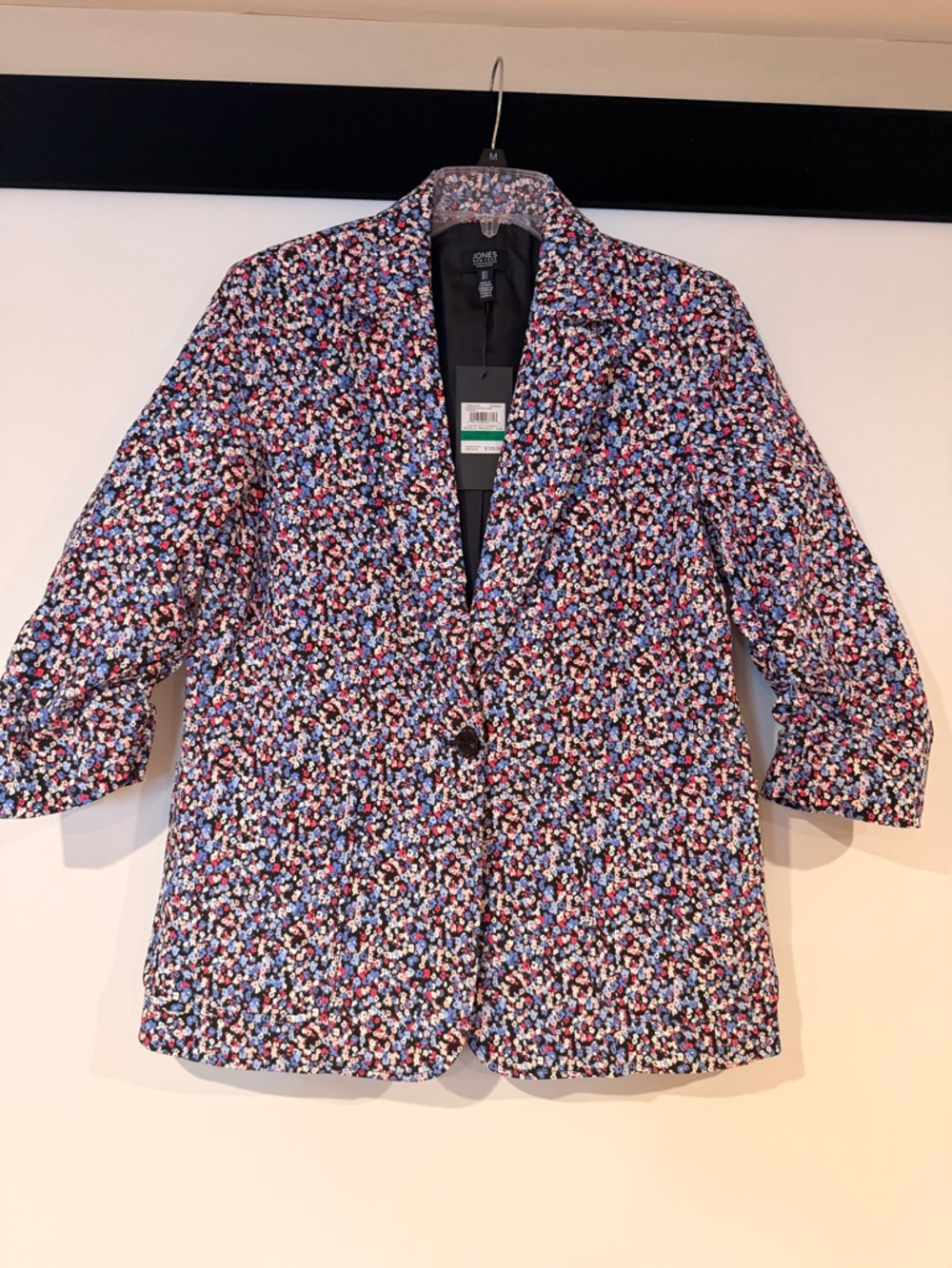 Jones New York Multicolor Speckled Notch-Lapel Blazer - Picture 2 of 9